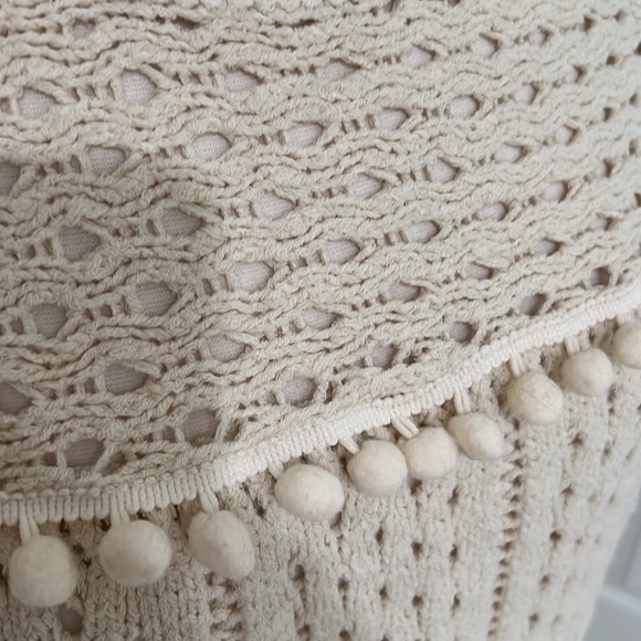 Willow and clay open weave Pom Pom sweater - Picture 2 of 6